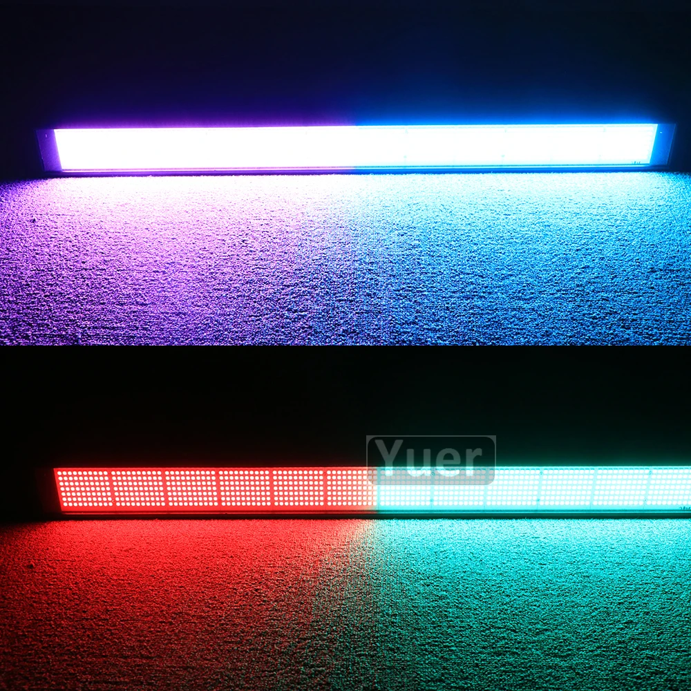 4Pcs/Lot 840Pcs LED RGB Pixel Strobe Wall Washer Light LED Bar DMX DJ Equipment Disco Strobe Full Color Lights Wash Wall Light