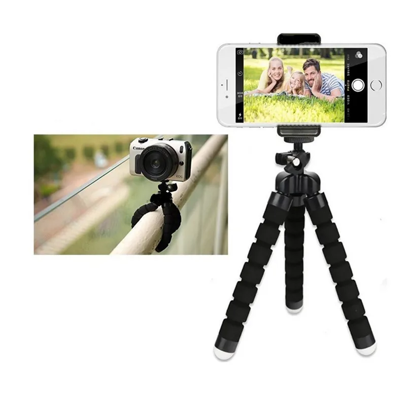 Гибкий мини штатив для телефона аксессуары камеры селфи Палка iPhone Samsung Xiaomi Go pro 9