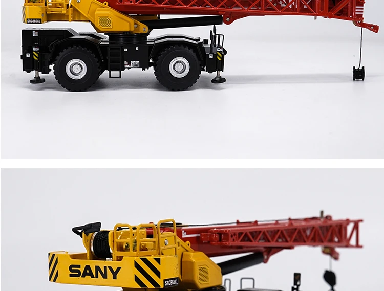 1/50 SANY ROUGH-TERRIAN Suspens CRANE SRC865XL литая металлическая модель Подарочная коллекция