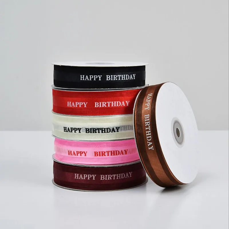 Новинка 2019 лидер продаж 25 мм 12 цветов ленты полиэфирная лента с принтом Цветочная