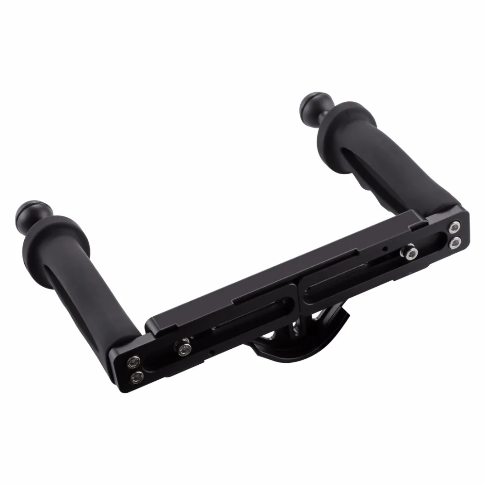 PULUZ Dual Handle Aluminium Tray Stabilizer Rig Underwater Scuba Diving Dive Mount for Gopro DSLR Camera SJCAM Smartphone | Электроника
