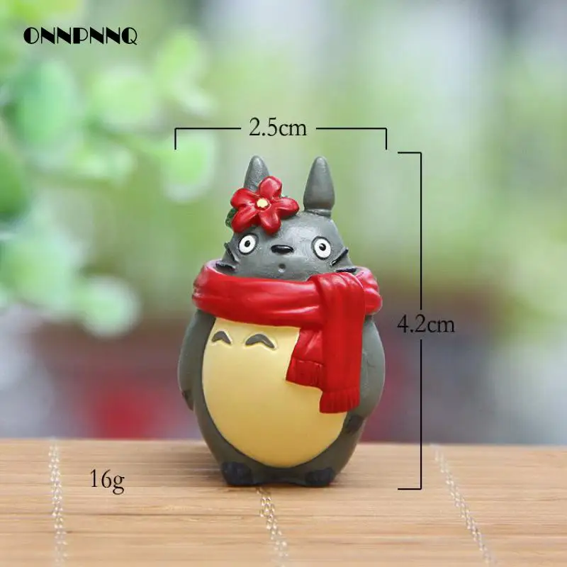 Kawaii Totoro Рождественская коллекция шарф для влюбленных миниатюрные Фигурки