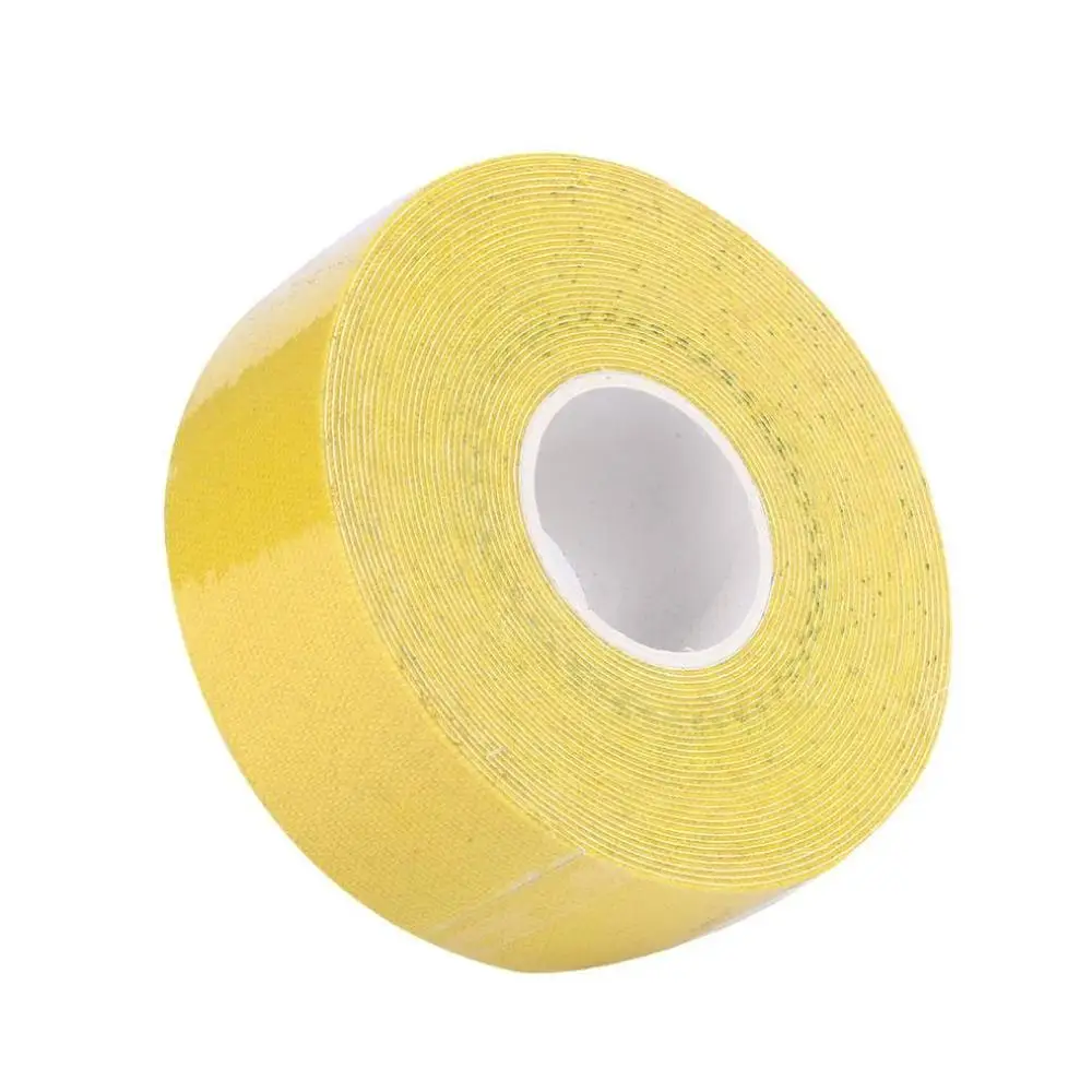 yellow 15 цветов Кинезиология, спортивная лента забота о мышцах эластичная физио терапевтическая лента 5 м x 2,5 см - Цвет: yellow