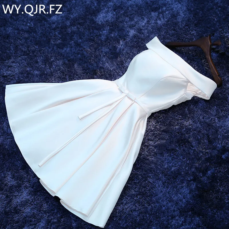 LBHS2143 # кружевные короткие платья подружки невесты с вырезом лодочкой красного и