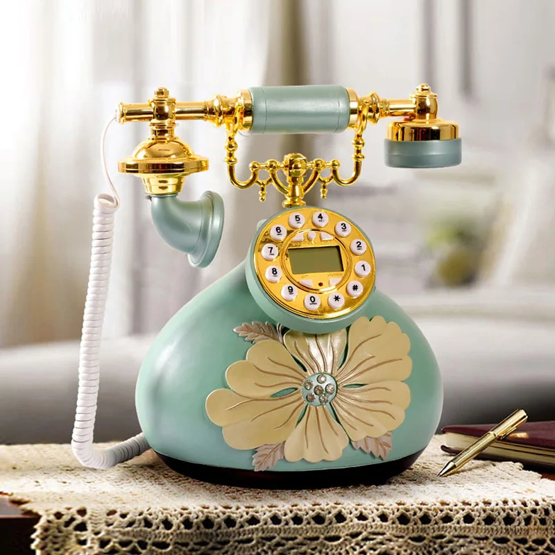 Мода телефон качество антикварной домашний деревенский старинный телефон|antique