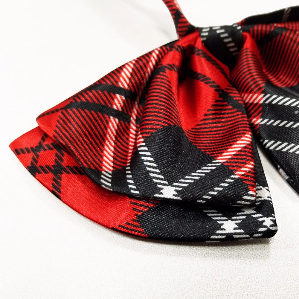 Галстук бабочка для девочек школьная форма учащихся воротник цветочный узор