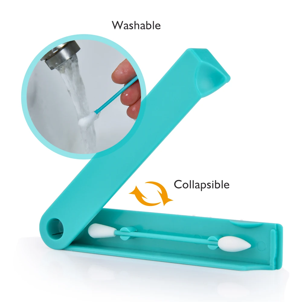 Многоразовый ватный тампон инструмент для чистки ушей косметические ватные