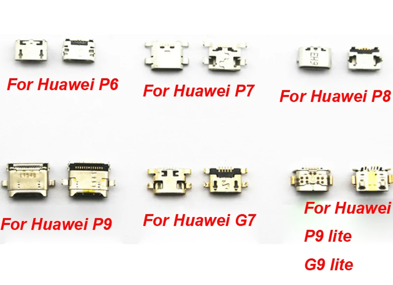 Высококачественный зарядный порт Micro USB разъем док-станция Ремонт для Huawei P6 P7 P8 P9 G7