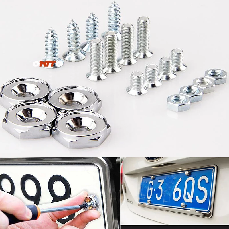 1 Набор автомобильный Стайлинг автомобиля номерной знак держатель болты Знак