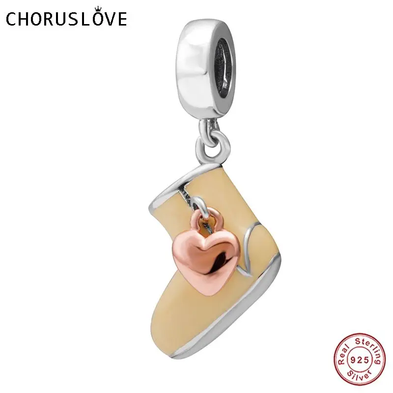 Choruslove/теплые ботинки из стерлингового серебра 925 пробы цвет желтый бусина