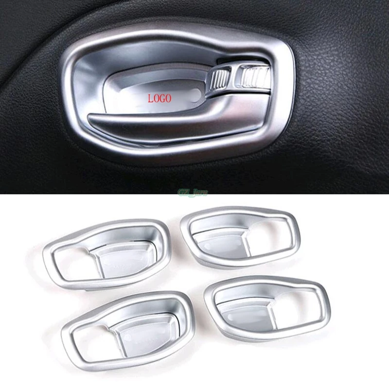 

For Jeep Renegade 2015 2016 ABS Matt Inner Side Door Handle Bowl Cover Trim 4 Pcs / Set Accessories