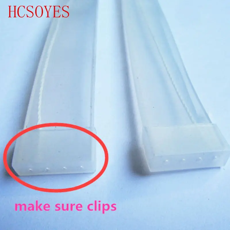 Силиконовая трубка светодиодная коннектор IP67 для SMD 5050 3528 3014 5630 ws2801 ws2811 ws2812b длина