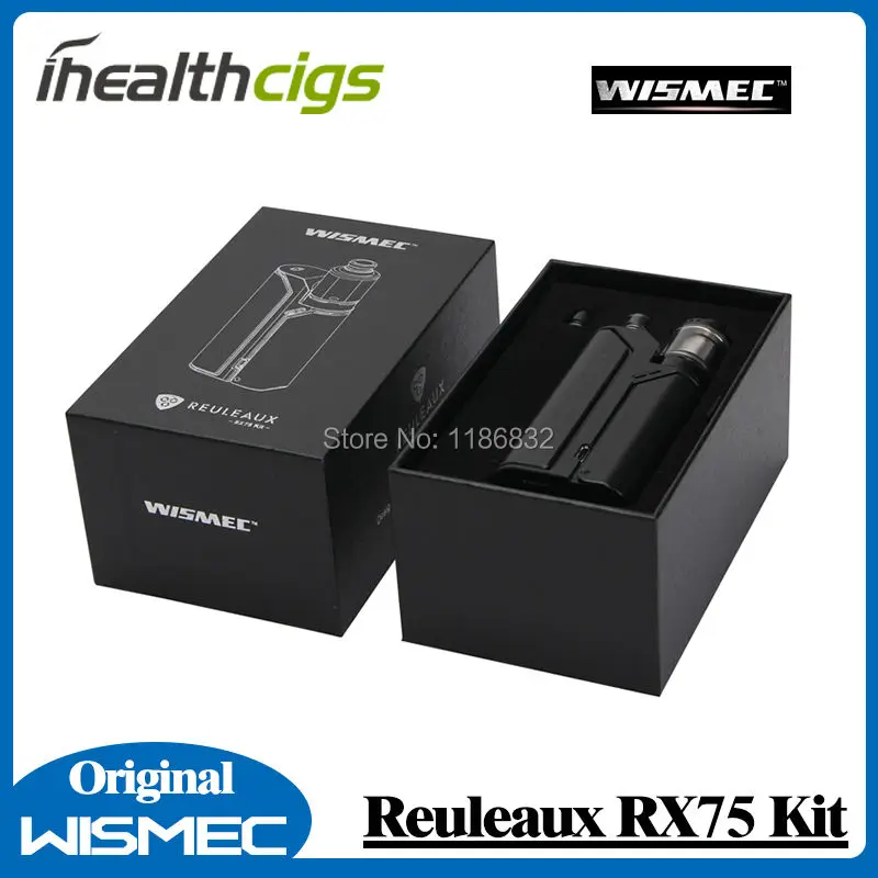 Оригинальный Wismec рел RX75 стартовый комплект с 75 Вт TC коробка мод Vape 2 мл Amor мини