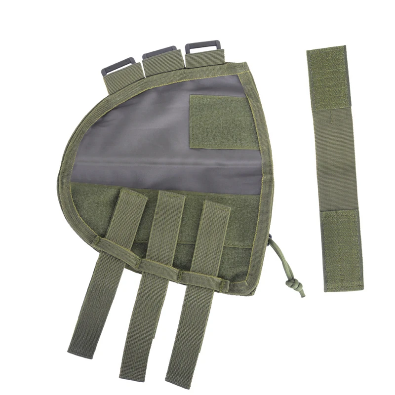 

Multifuction Tactical Buttstock Military Hunting Shooting Pouches Tactical Buttstock Cheek Rest Ammo Poushes