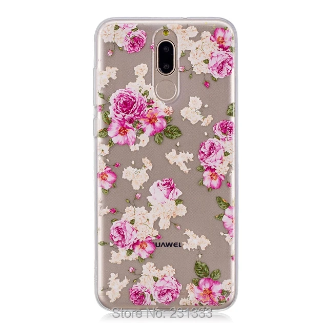 C-ku мягкий рельеф ТПУ чехол с мультяшным цветком для Huawei P Smart Enjoy 7S Mate 10 Lite Pro сова