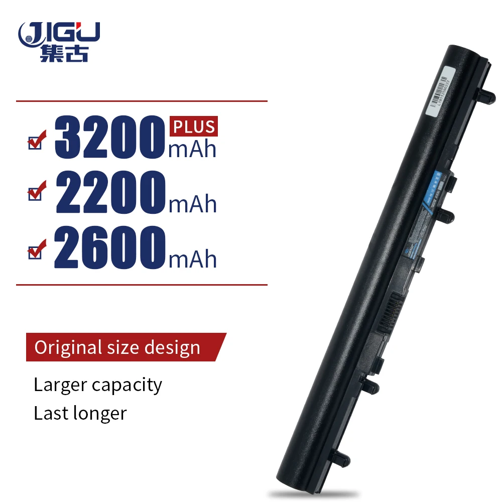 JIGU ноутбука Батарея AL12A32 для Acer Aspire V5 100 400 500 571P 571G 531 431G 471G 4 ячейки|Аккумуляторы