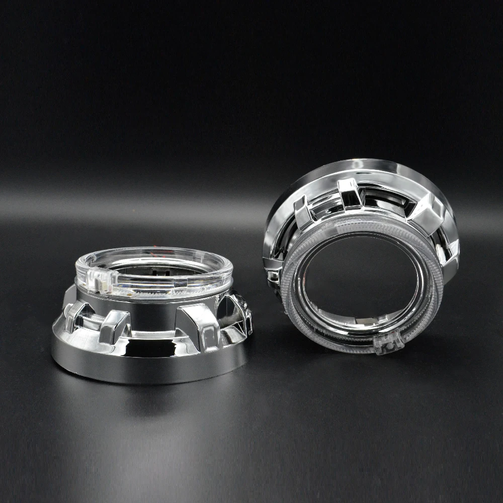 2 5 дюймовые мини линзы проектора bi xenon с DRL ангельские глазки кожухи подходят для H1