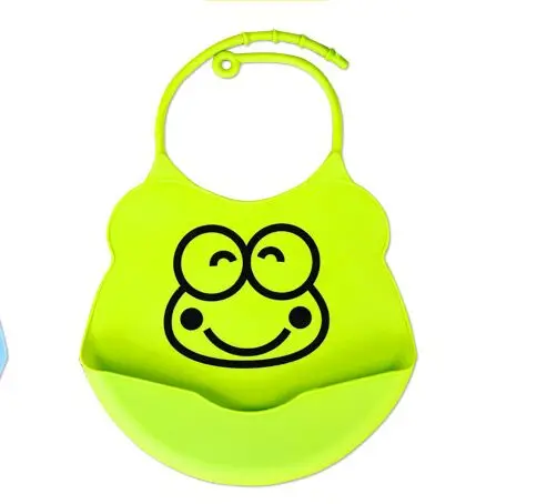 Baby Bibs Green Мультяшные детские нагрудники, фартук, регулируемые тканевые салфетки для кормления, Детские аксессуары, милые животные, водонепроницаемые, для малышей - Цвет: Baby Bibs Green