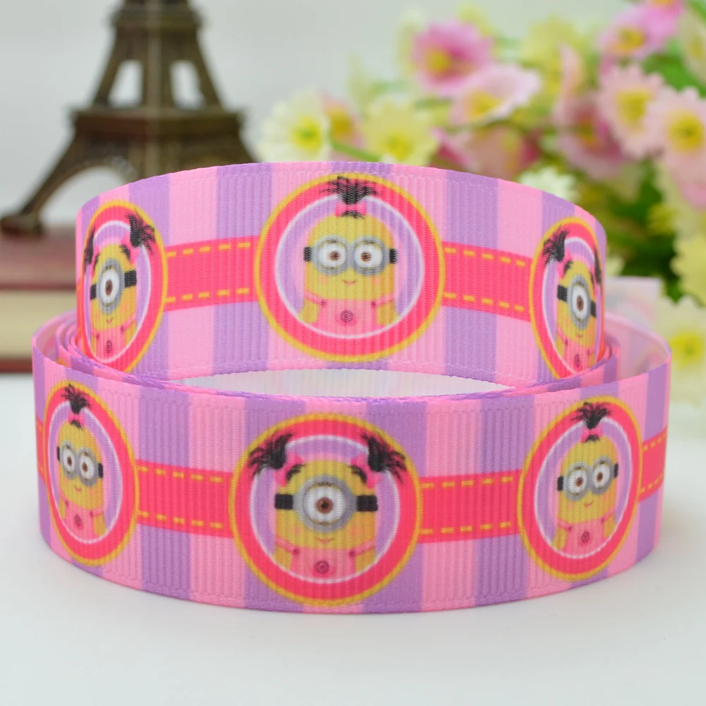 DUWES 7/8 &quot22 мм 2 5 10 50 ярдов мультфильм печатных grosgrain ленты волос лук DIY ручной