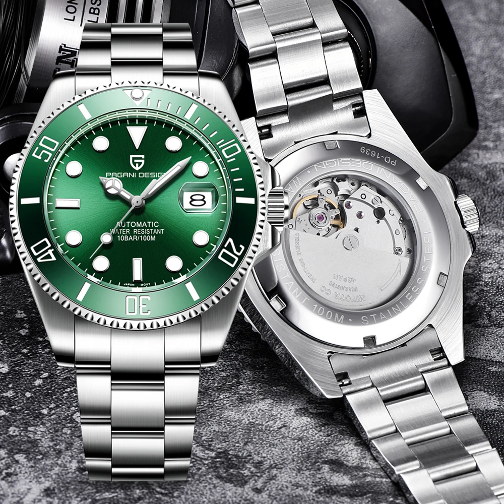 Часы наручные мужские автоматические спортивные брендовые механические