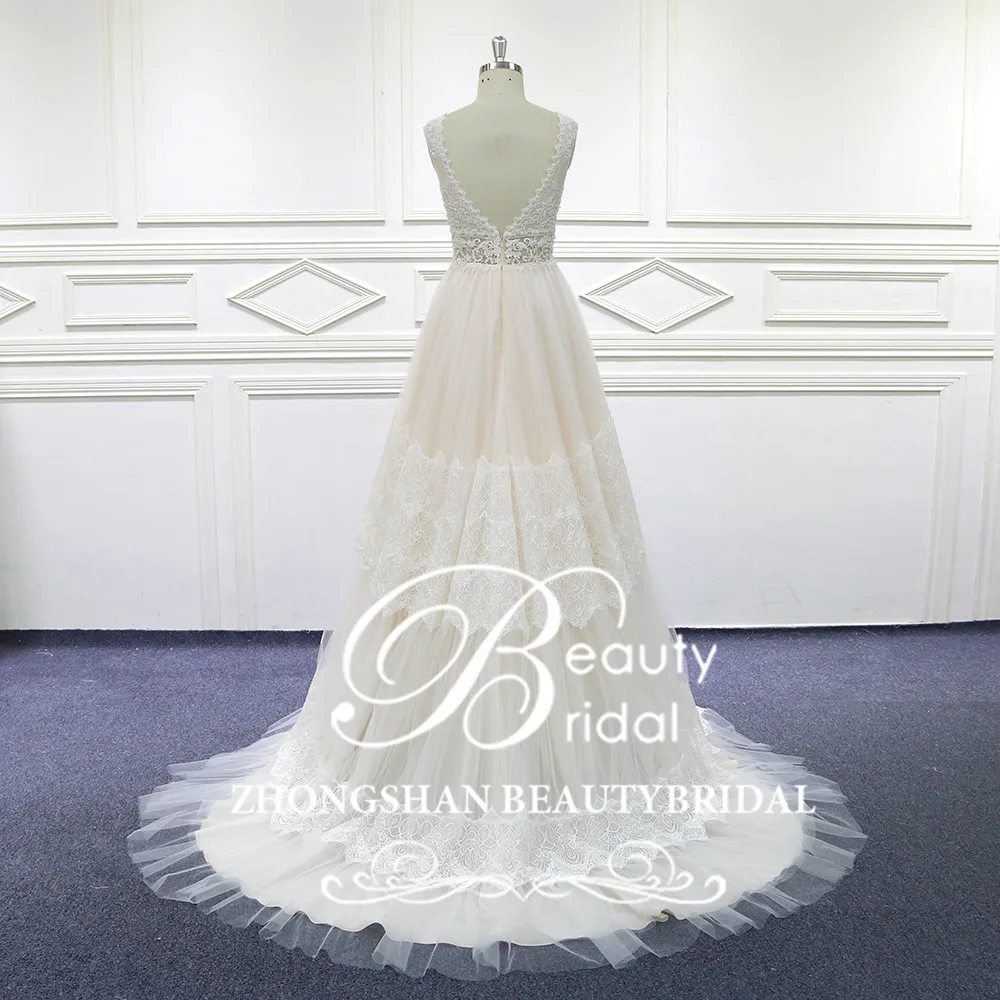 El Traje de novia роскошное свадебное платье принцессы с длинным шлейфом плюс размер vestidos de noiva robe de mariage и Японское кружево 41510