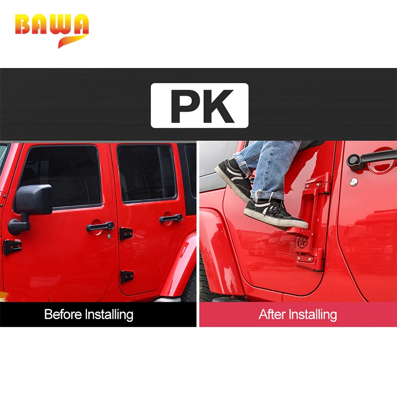 Складная ножная педаль BAWA для Jeep Wrangler JK JL 2007|Панели и обрамление межкомнатных