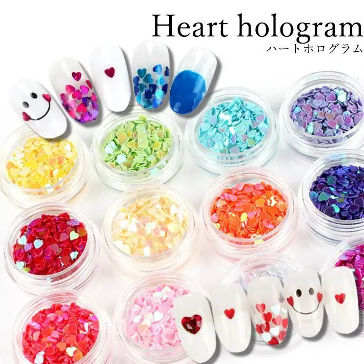1 шт. украшения для ногтей Love Sequins тонкие наклейки Микс красное сердце сделай сам