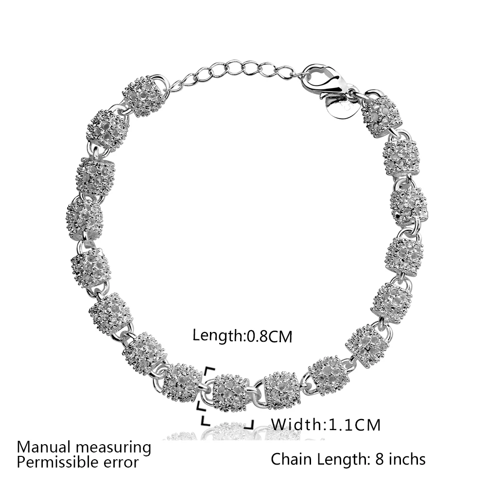 Fashion sterling silver bracelet creative chain styling jewelry 925 lobster clasp | Украшения и аксессуары