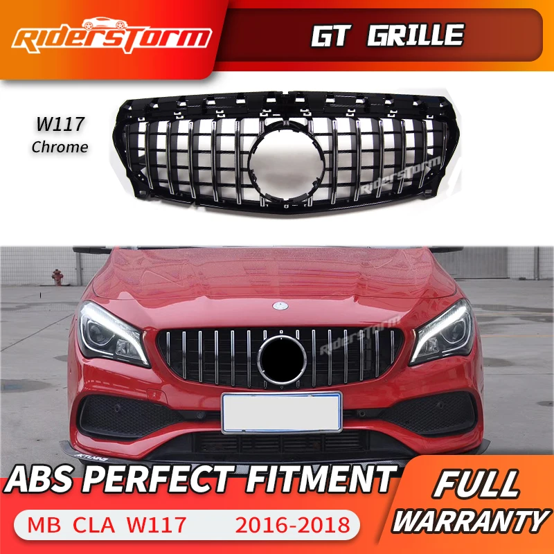 Для CLA W117 GT Решетка переднего гриля для Mercedes Benz CLA класс CLA220 CLA250 260 300- Решетка переднего бампера