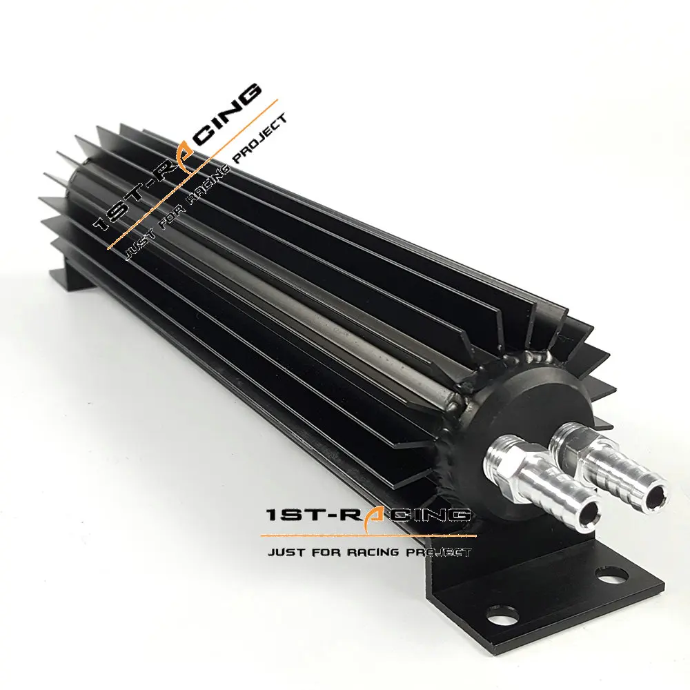 Универсальный 12 дюймовый масляный радиатор с двойными проходами из серебристого