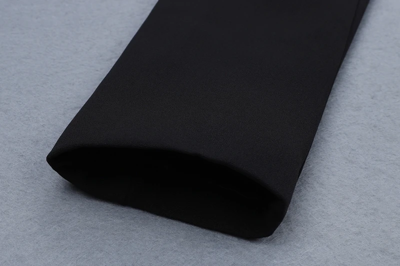 INDRESSME, черные официальные костюмы с длинным рукавом и v-образным вырезом, костюмы для работы, Новые Модные осенние женские костюмы