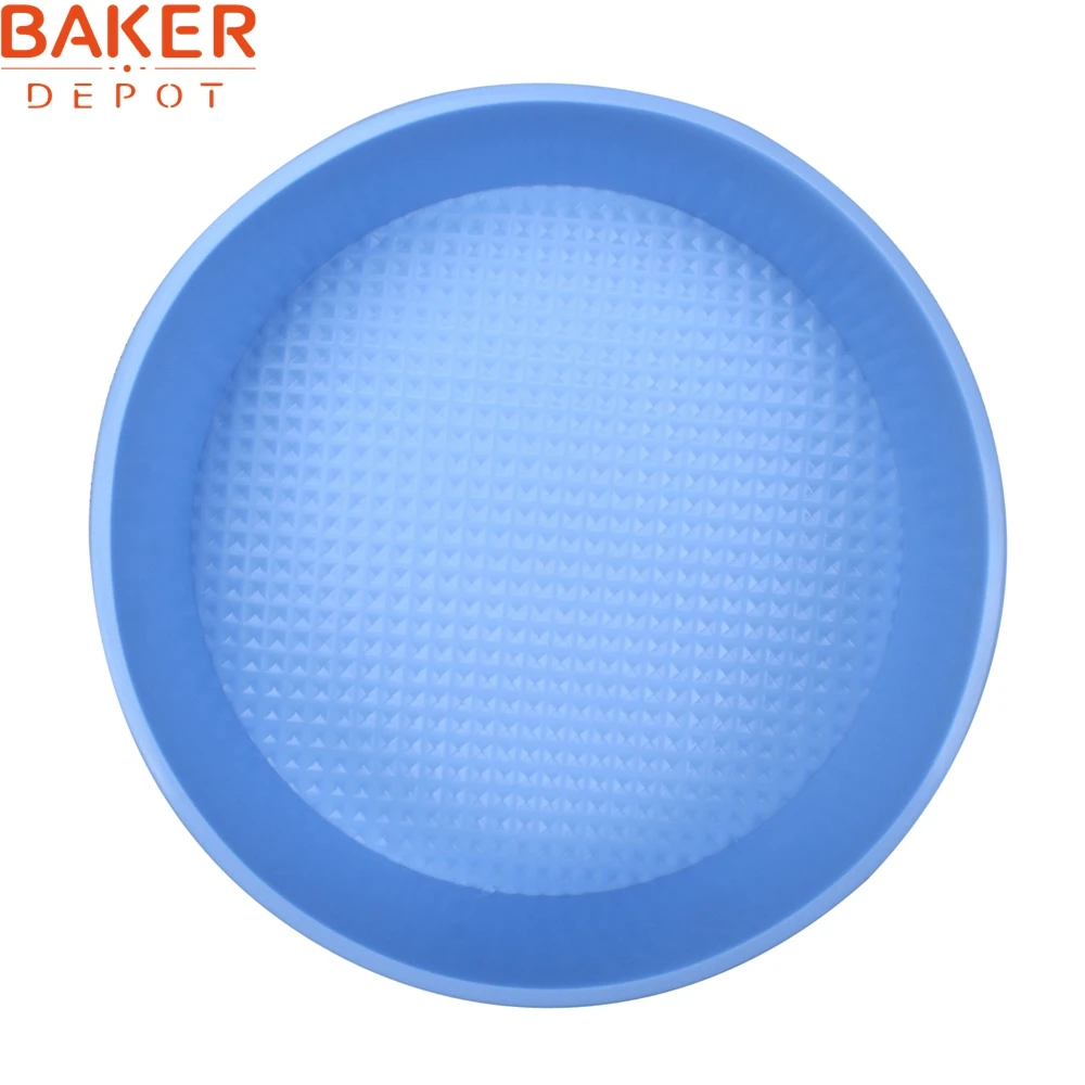 BAKER DEPOT большая силиконовая форма для торта на день рождения, посуда для выпечки, круглые формы для десертов диаметром 20 см CDSM-747