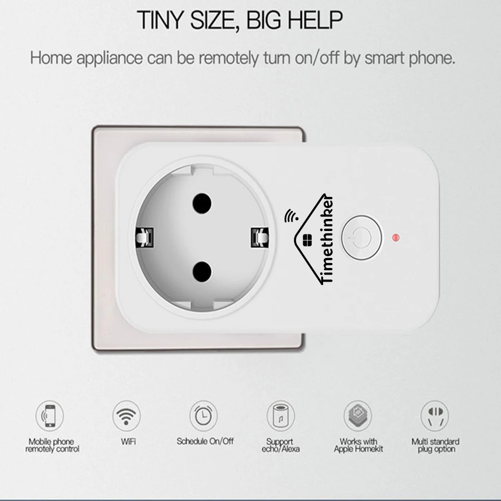 Timethinker 3 шт. умная wi fi розетка HomKit приложение дистанционное управление