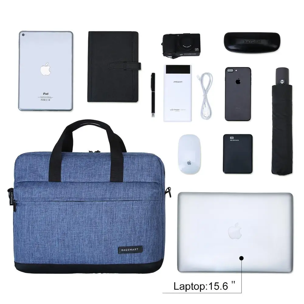 BAGSMART 15 6-дюймовый портфель для ноутбука сумка нейлоновый Офисные Сумки деловые