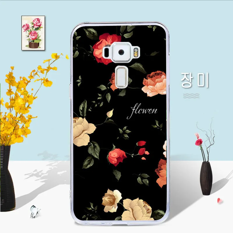 Для Asus ZenFone 3 ZE552KL Дело картина ТПУ Мягкая задняя крышка для Z012D Zenfone ZE ZE552 552 552KL KL