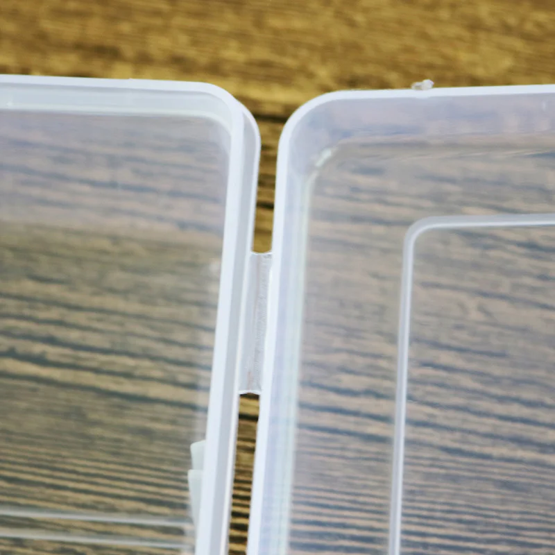 Маленькие Прозрачные квадратные пластиковые коробки для хранения ювелирных