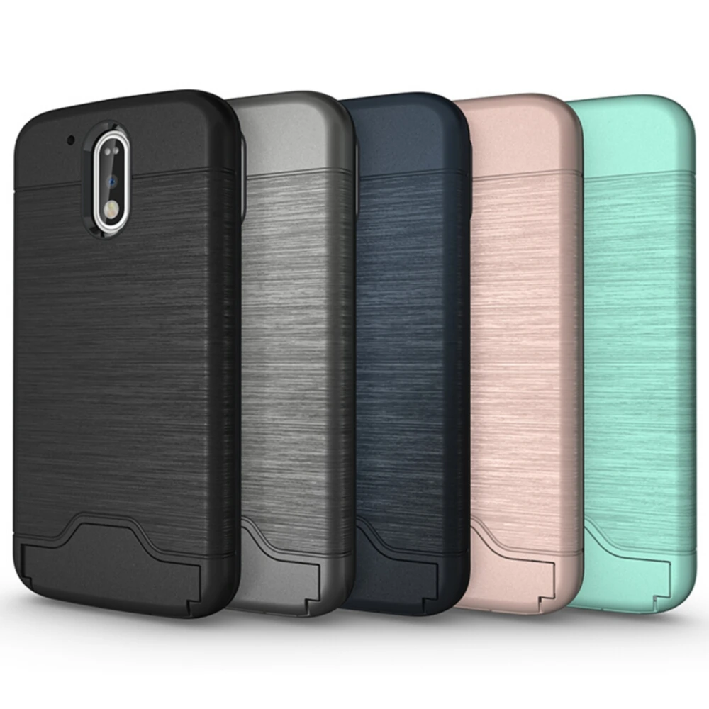 Для Motorola Moto G4 Plus антидетонационных роскошный гибридный жесткий PC Rugger Силиконовые