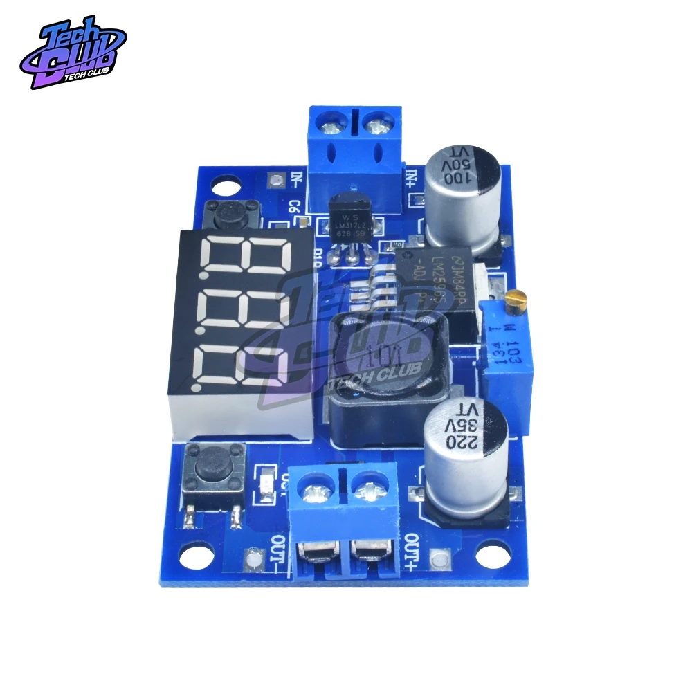 DC понижающий модуль LM2596 DC/DC 4 0 ~ 40V до 1 25 37V Регулируемый регулятор напряжения с