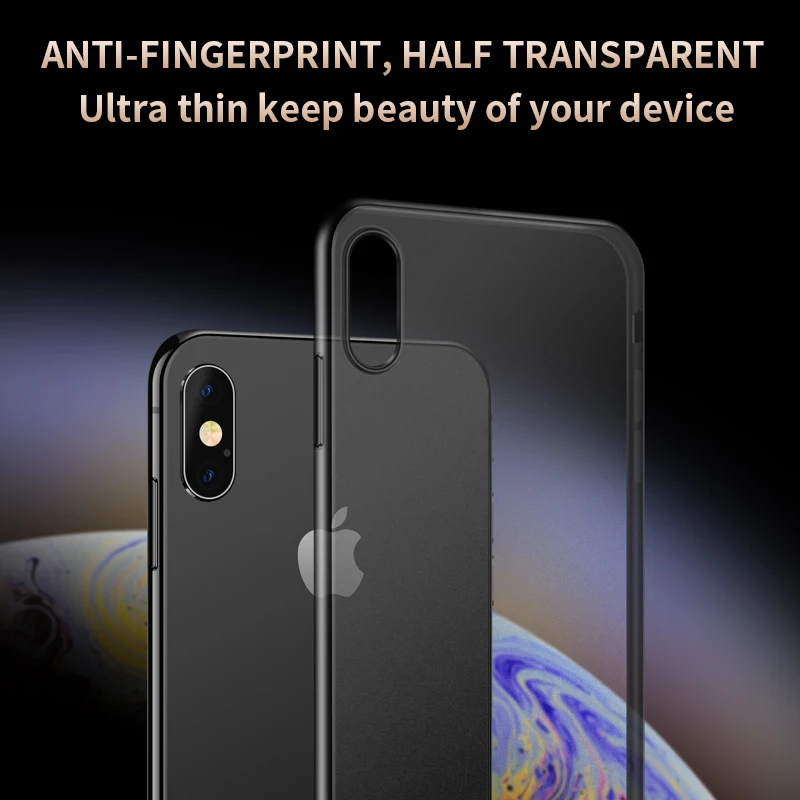 IHaitun Роскошный тонкий мягкий с краями чехол на айфон 10 XS MAX XR X матовый защитный