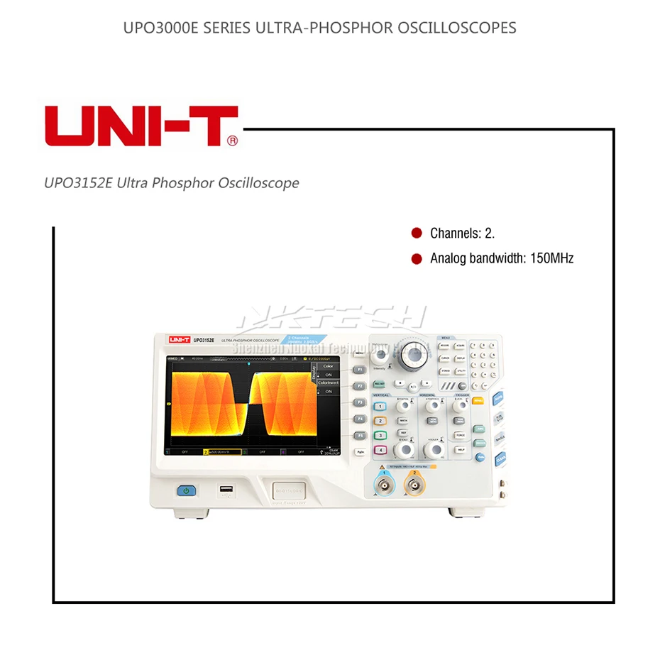 UNI-T ультра люминесцентный осциллограф UPO3152E UPO3154E UPO3252E UPO3254E 2CH/4CH 150 МГц/250 МГц 2.5Gs/s флуоресцентный осциллографы