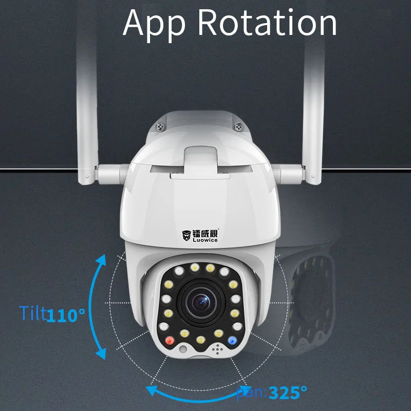 HD 1080P wifi PTZ IP камера наружная беспроводная скоростная купольная CCTV камера безопасности ONVIF 2MP ИК домашняя камера наблюдения s P2P