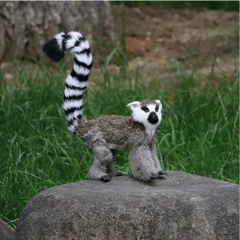 WYZHY моделирование lemur животных мех ремесла Домашнее украшение сцена макет модель