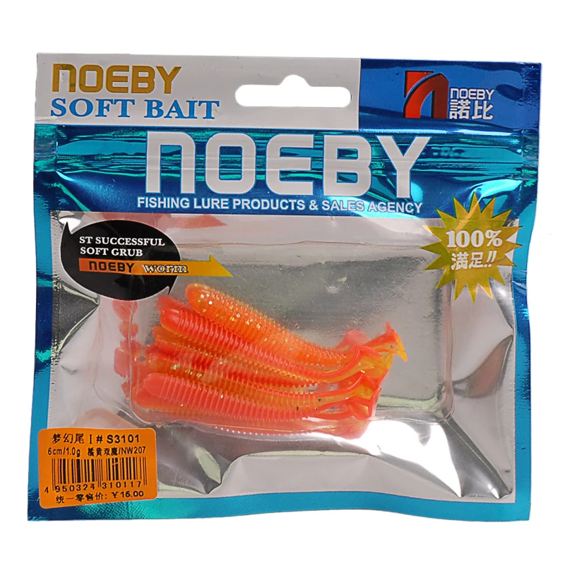 1 шт./лот NOEBY мягкие приманки червь S3101 Силиконовые Рыболовные Приманки ПВХ