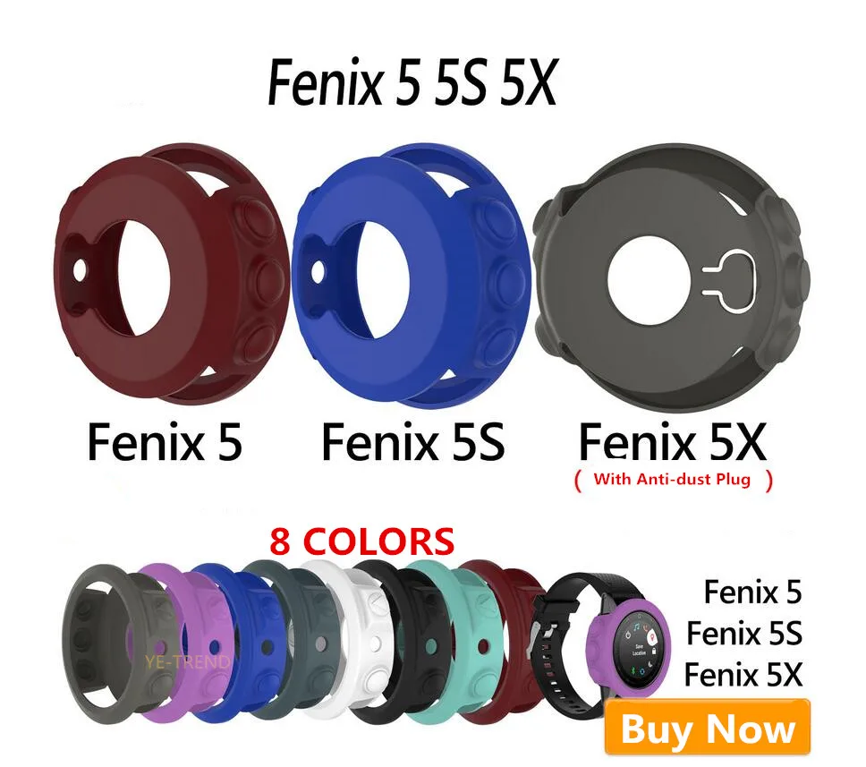 Силиконовый резиновый защитный чехол для Garmin Fenix 5 5S 5X 55 GPS Fenix5X