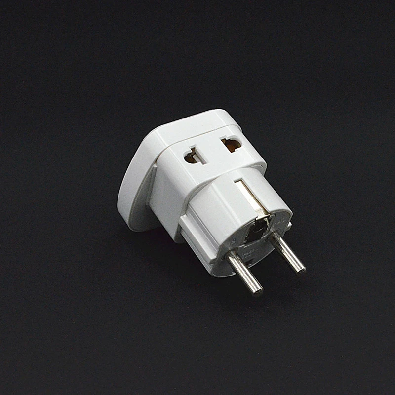 Дорожный адаптер 1 шт. переходник с евровилкой для Франции Германии y России