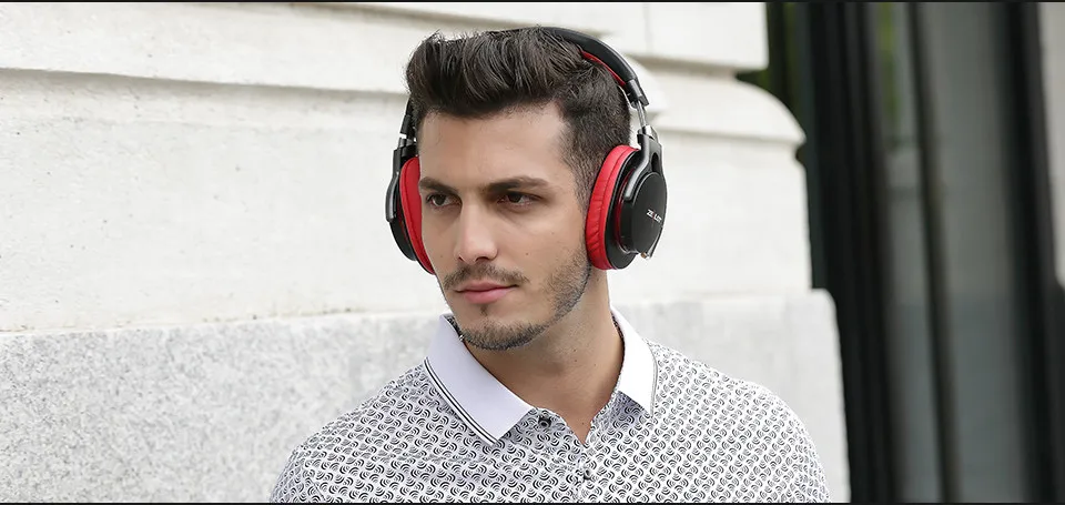 ZEALOT B5 Super Bass Bluetooth 4,0 наушники на ухо стерео Беспроводная гарнитура с микрофоном Micro-SD карта воспроизведения