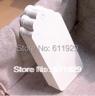 

Wholesale 350gsm Cardboard Blank white price Hang tag 200pcs/lot 4.5x9.5cm Free shipping,DIY kraft label/paper TAGGING/hangtag