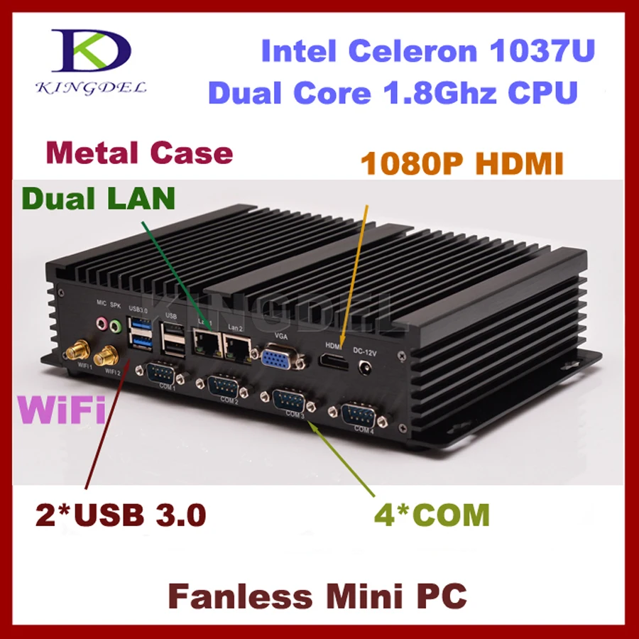 Тонкий клиент Облако Компьютер промышленных 4 ГБ Оперативная память 128 SSD Intel Celeron