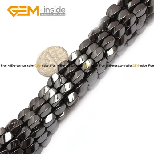 4X7mm Драгоценный камень-внутри натуральный твист Магнитный магнетит гематит исцеляющий камень бусины для изготовления ювелирных изделий 5-12 мм 15 дюймов DIY - Цвет: 4X7mm