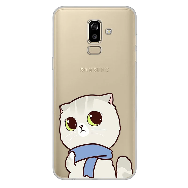 Ciciber чехол для телефона Samsung Galaxy J5 J6 J7 J8 J4 J3 J2 J1 Prime Core Plus 2016 2017 2018 животное кошка